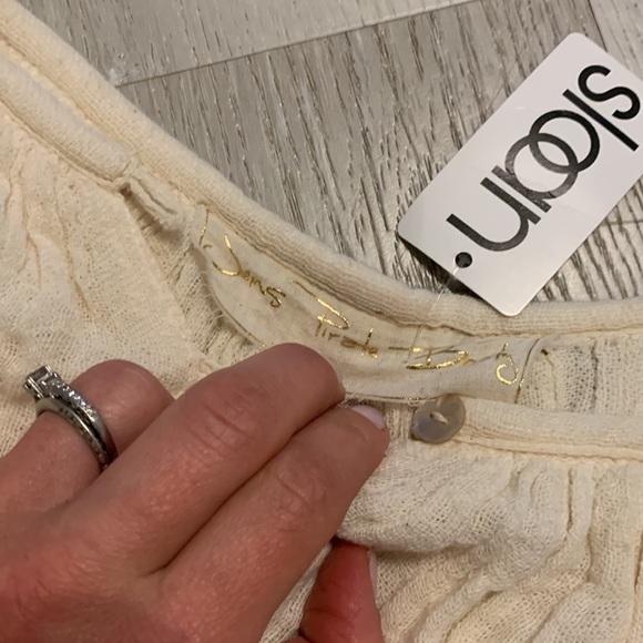 Jen's Pirate Booty Sloan Off‎ Shoulder flowy Top Tunic one size fits all cotton - Picture 10 of 12